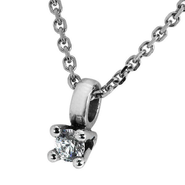 Sierlijke hanger met diamant 